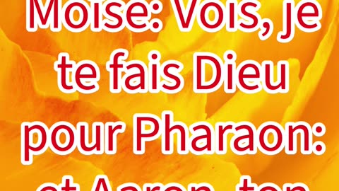 "Moïse comme Dieu devant Pharaon" Exode 7:1 #shorts #shortvideo #youtubeshorts #ytshorts #youtube