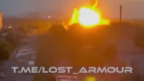 Incredible Shot of Four Cruise Missiles Hitting Lutsk