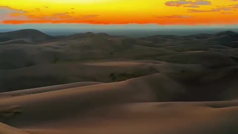 View of sun set