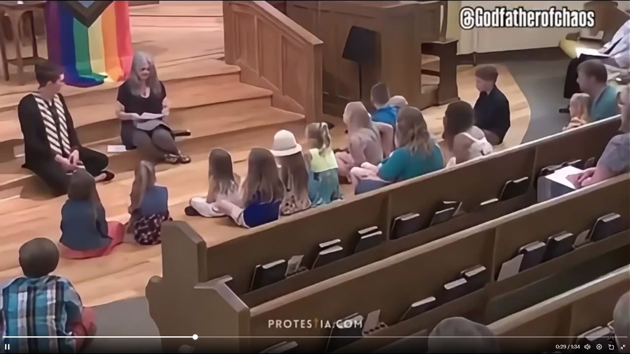 Disgusting Pastor grooming kids into gay and lesbian BS using Noah's Ark