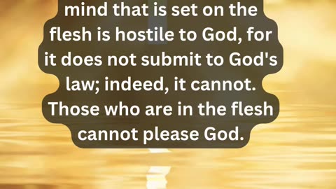 Journey of faith and spiritual growth Romans 8:6-8 Daily Bible Verse