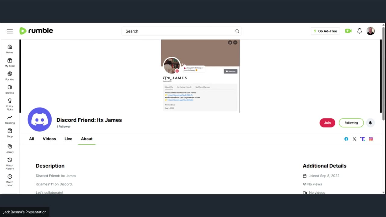 Discord Friend: Itx James