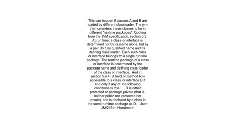 IllegalAccessError accessing a protected method