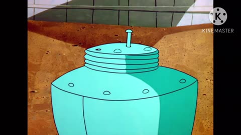 Lighter than Hare-2-3-bugs bunny cartoon with Yosemite Sam in space