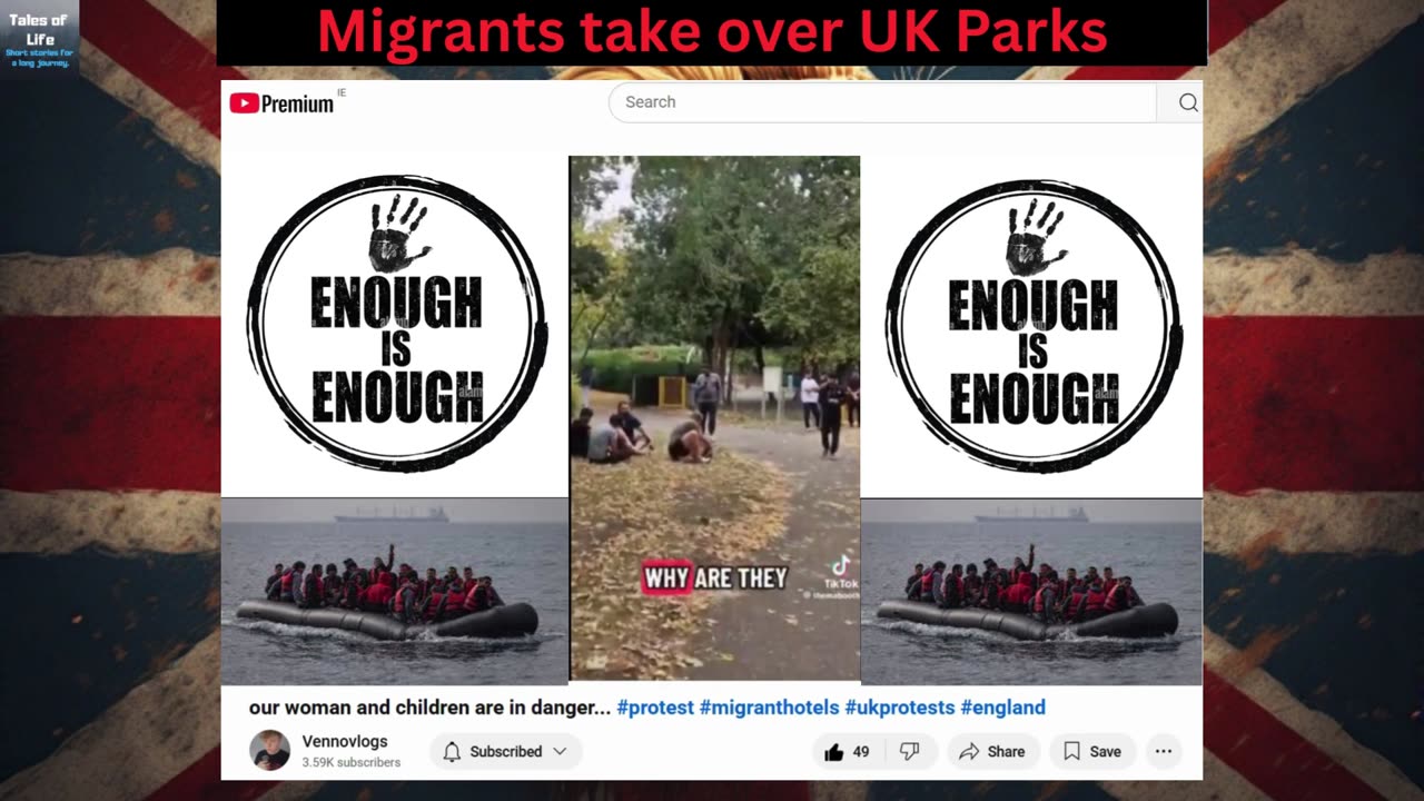 Migrants take over UK Parks