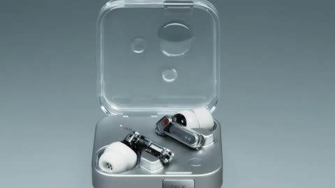 Nothing’s Ear 3 earbuds have a microphone and ‘talk’ button on their charging case