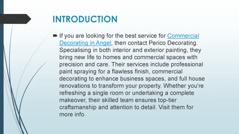 Best Commercial Decorating in Angel