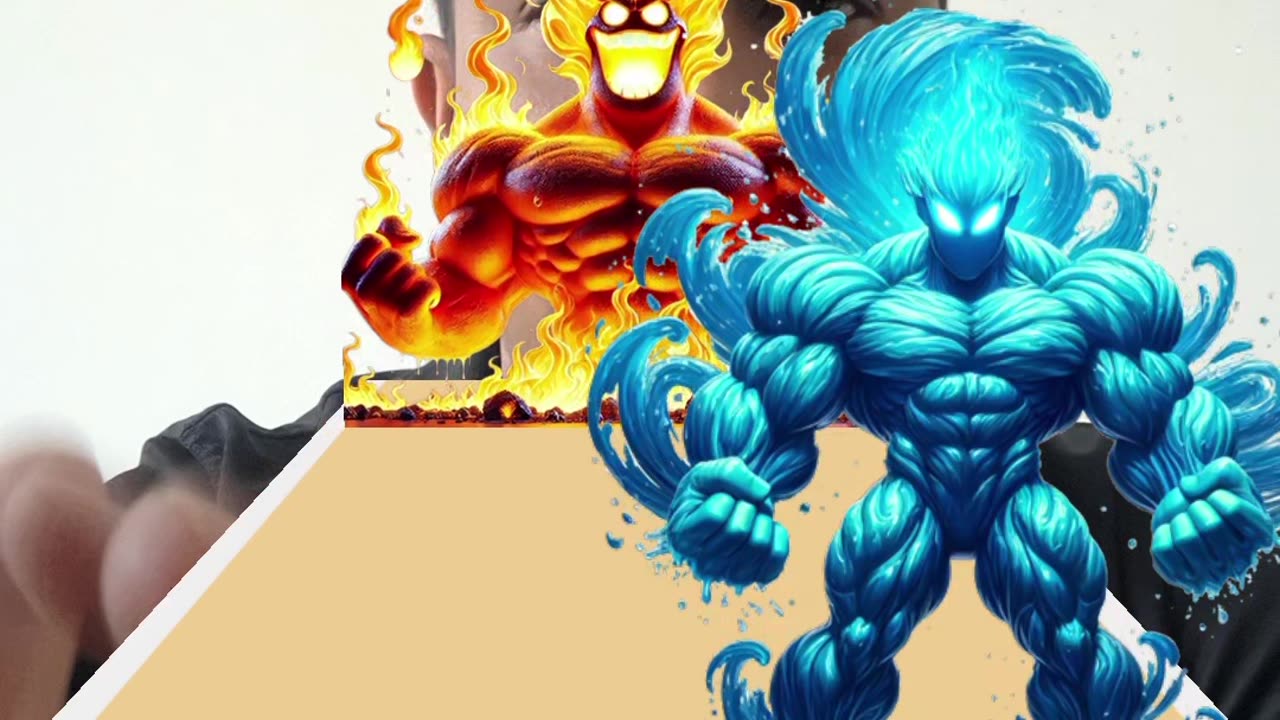 Fire vs Water #firevswater #water #fightgame #numbergame #maths