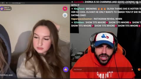 Zherka show off hi srizz on omegle