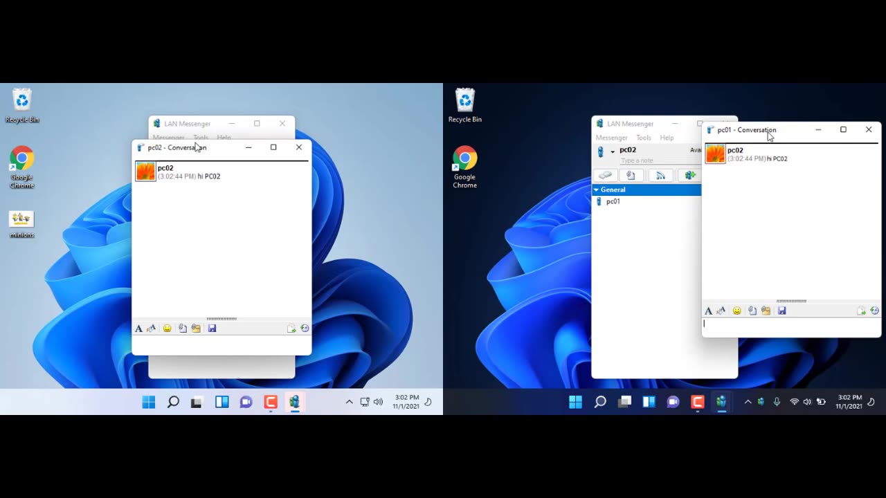 Chat on LAN for FREE without Internet !