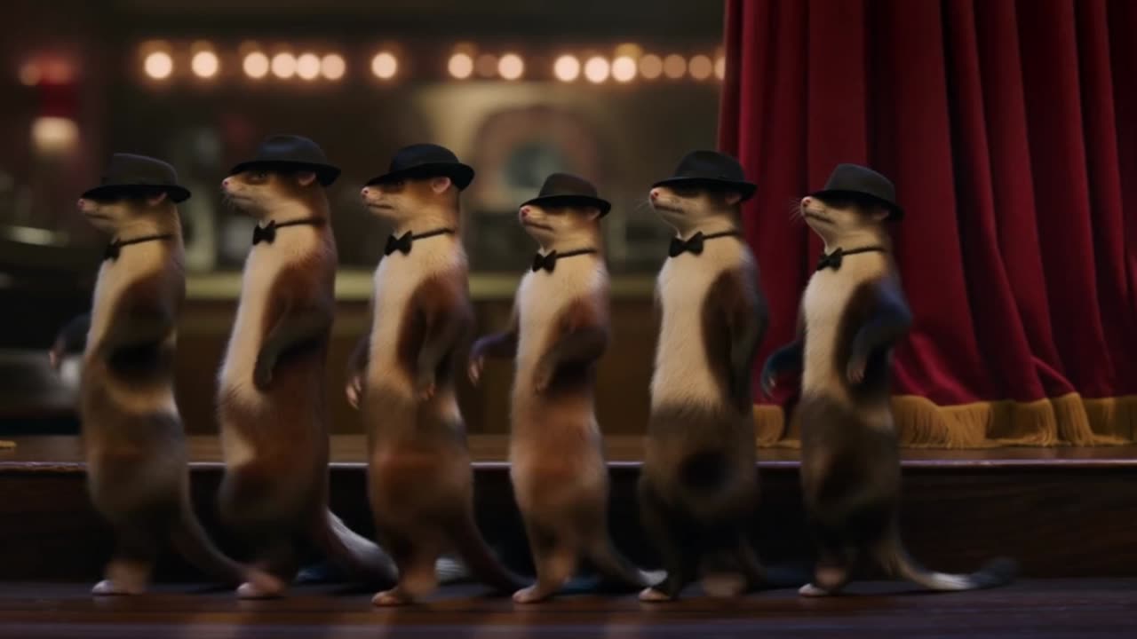 Funky Ferrets Grooving to Jazz Like Pros!