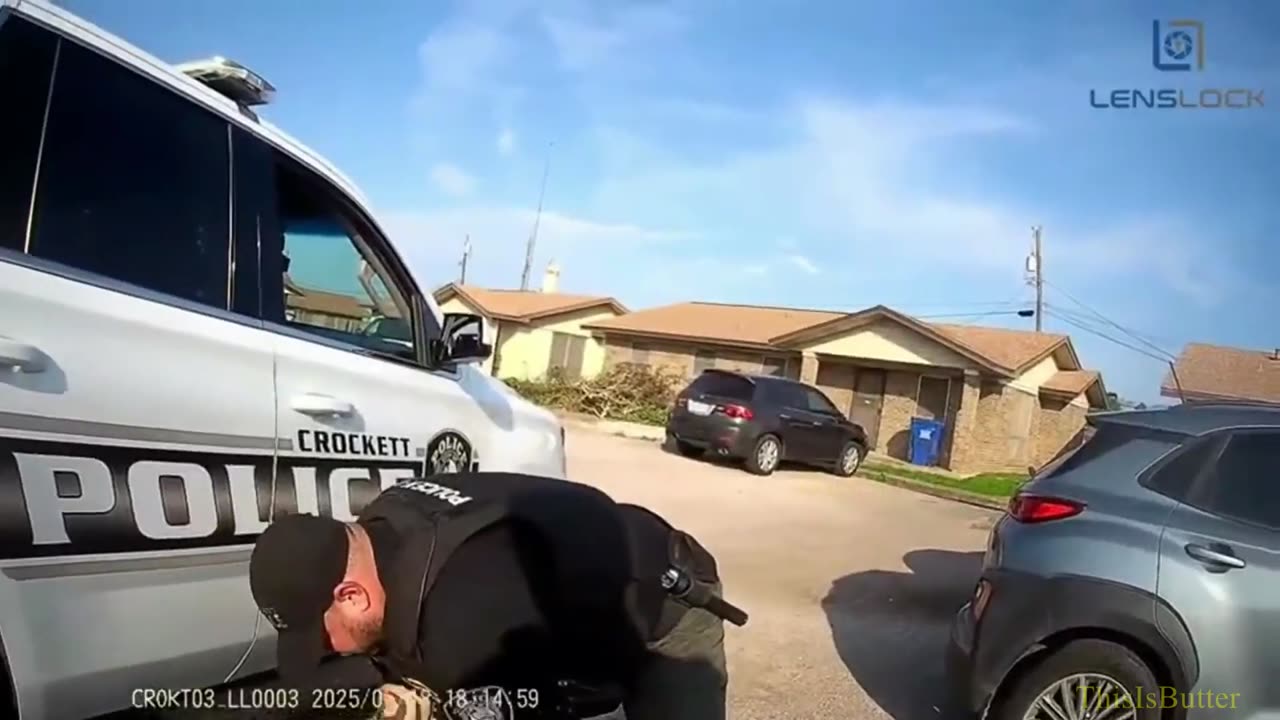 Suspect arrested after out-running officers on foot until he ran into another police cruiser