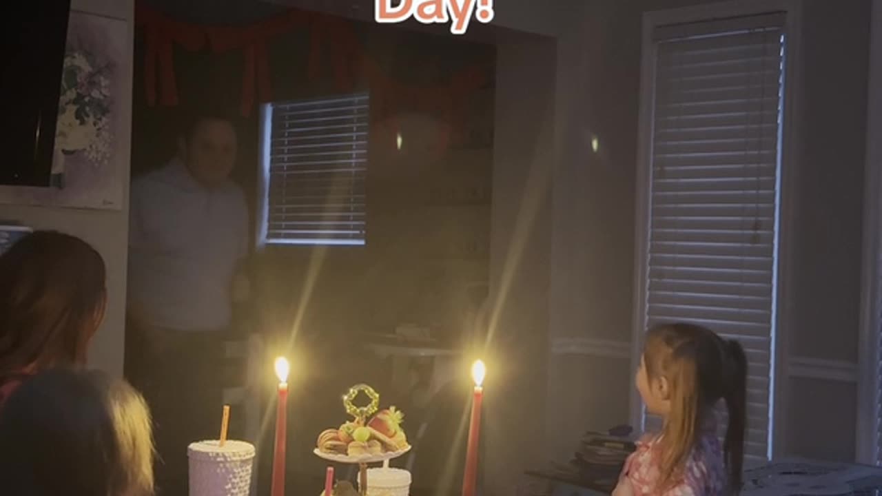 Wife and Kids Surprise Dad With Fancy Dinner at Home on Valentine's Day
