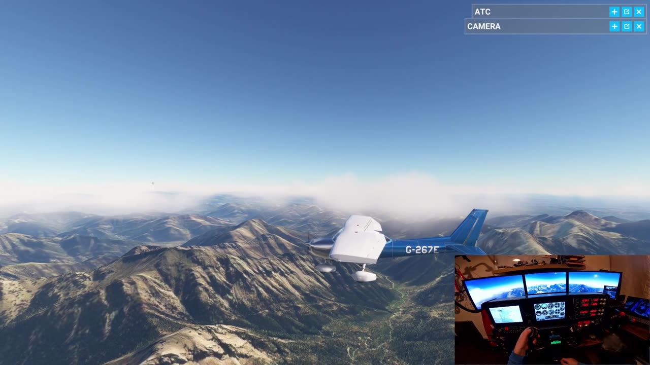 ⛰️ Skimming the Erymanthos Peaks in Greece 🇬🇷 | Virtual Cessna 152 in MSFS 2020