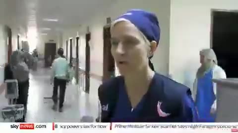 Miss Victoria from Britan Telling the Situation of Genocide
