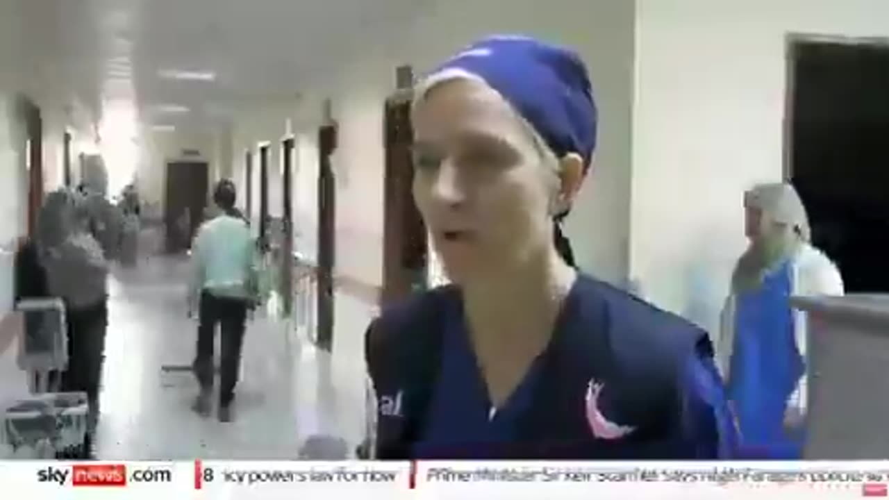 Miss Victoria from Britan Telling the Situation of Genocide