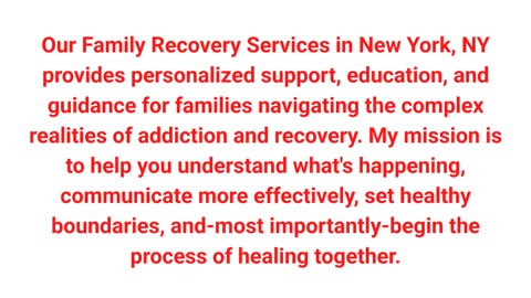 Ground Zero Recovery Coaching - #1 Family Recovery Services in NYC