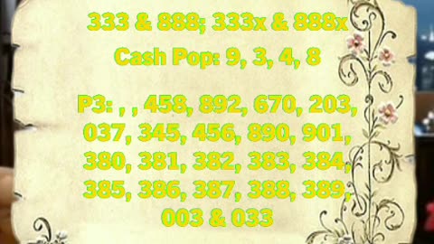 9-3 ANY YEAR Daily Date Numbers & TTT for Pick 2, 3, 4 & 5 Lotto Lottery Players