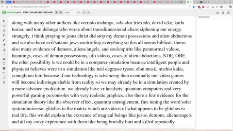 biblical/loosh farm/computer simulation