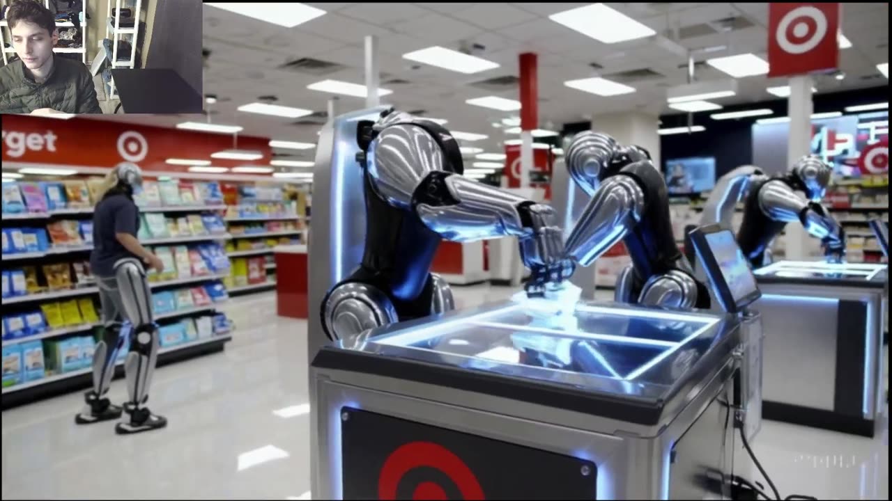 Outtake #1,164 Of The Robots Working At A Target Store Fake Funny Parody Video With Live Commentary