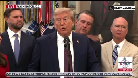 President Trump reacts to the news that he died over the weekend: