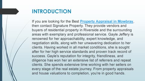 Best Property Appraisal in Mowbray