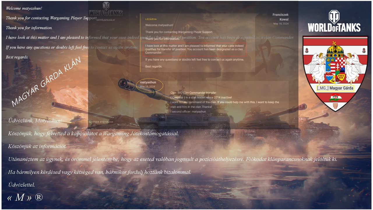 World of Tanks open beta Theme / best message _MG_ « M » ®
