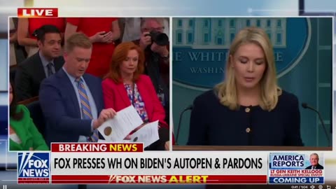 Karoline Leavitt xác nhận Bộ Tư pháp Trump đang điều tra vụ bê bối autopen dưới thời Biden: