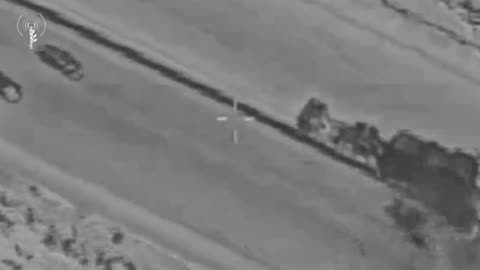 The Air Force locates and destroys trucks smuggling missiles on their way to Tehran