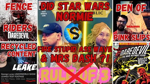 Star Wars Theory Grifting OLD NEWS Again! Mrs Dash & Stupid Ass Wave Fired? No BOOK Review?