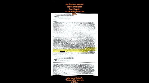 Epstein sex slave gives Bill Gates something to remember her by…