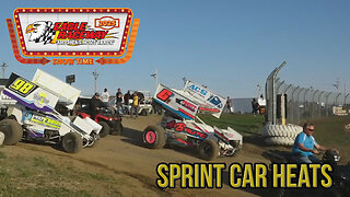 Ice Breaker Challenge #2 | Sprint Car Heats | Eagle Raceway | 4-19-2025