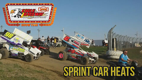 Ice Breaker Challenge #2 | Sprint Car Heats | Eagle Raceway | 4-19-2025