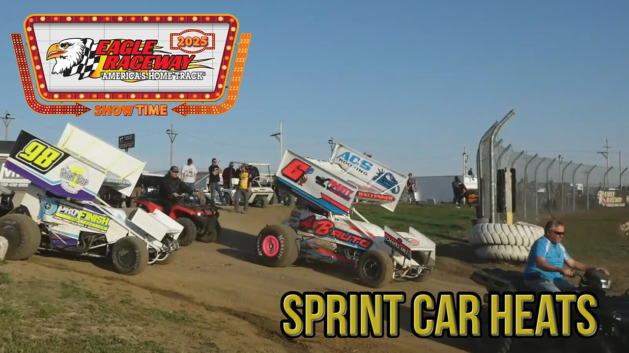 Ice Breaker Challenge #2 | Sprint Car Heats | Eagle Raceway | 4-19-2025