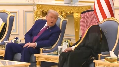 Trump Arrives In Saudi Arabia With Crown Prince Mohammed bin Salman