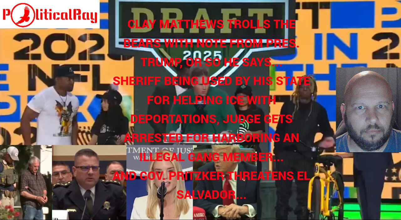 Matthews opens the 2025 NFL Draft with a troll, the left still defending illegal gang members...