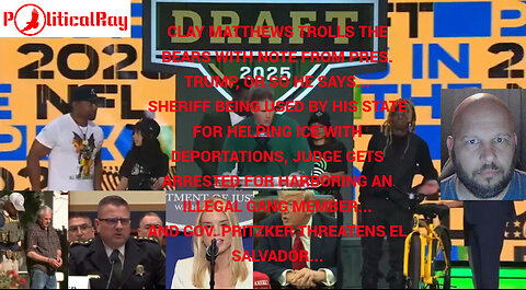 Matthews opens the 2025 NFL Draft with a troll, the left still defending illegal gang members...