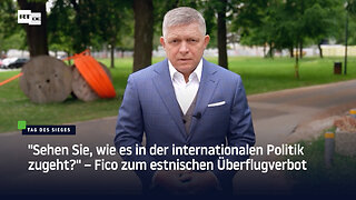 "Sehen Sie, wie es in der internationalen Politik zugeht?" – Fico zum estnischen Überflugverbot