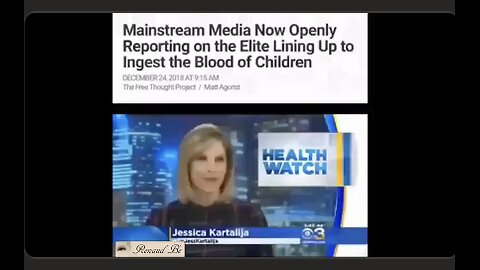CHILD BLOOD TRAFFICKING OPENLY ADMITTED ON NEWS NETWORKS - FOUNTAIN OF YOUTH?