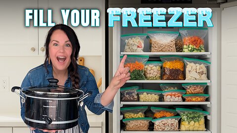 EASY Slow Cooker FREEZER Meals (Stock Up Now!) | Crockpot Dump & Go Meal Prep