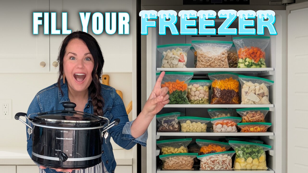 EASY Slow Cooker FREEZER Meals (Stock Up Now!) | Crockpot Dump & Go Meal Prep