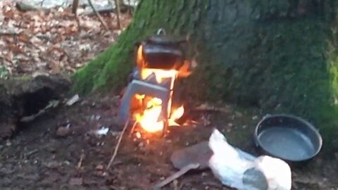 04, fire, coffee , relaxing in the woods, woodland winter lunch