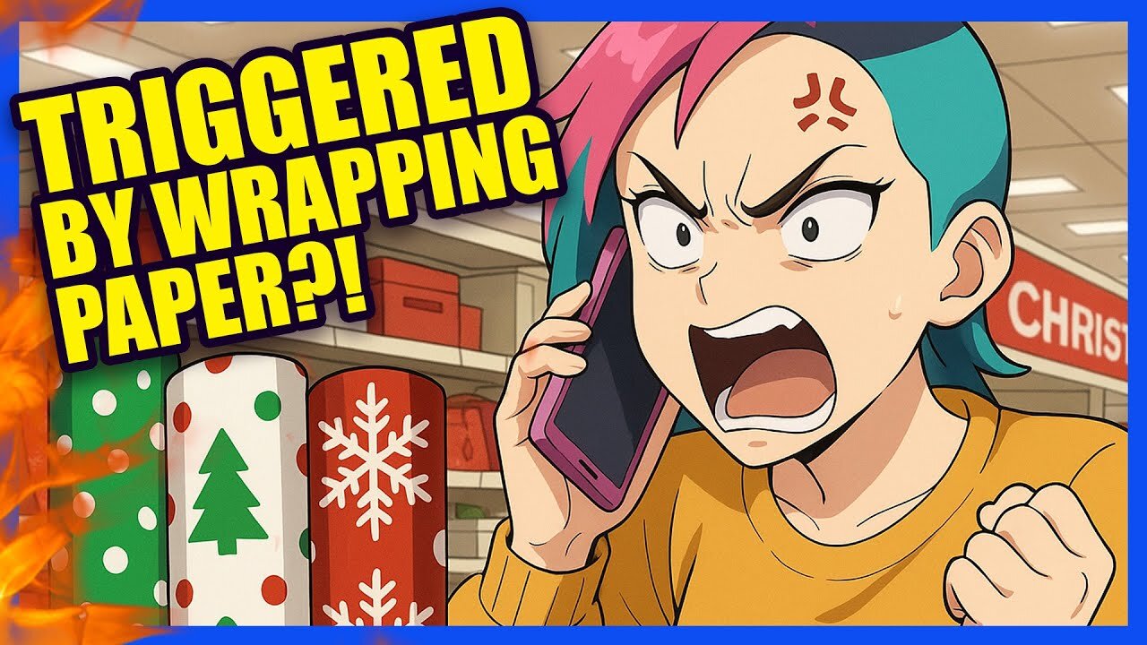 She's TRIGGERED by "Non-Inclusive" Christmas Wrapping Paper at Target?! | Clownfish TV