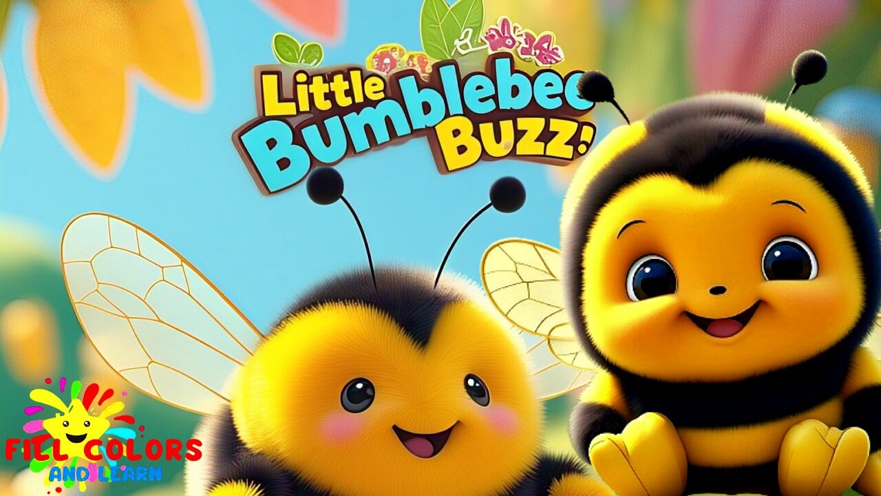 Little Bumblebee Song 🐝 | Fun Spring Rhymes for Kids | Buzz Buzz Nursery Rhyme