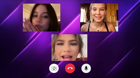 Jenna Ortega, Millie Bobby Brown and Zendaya have a Video CALL!