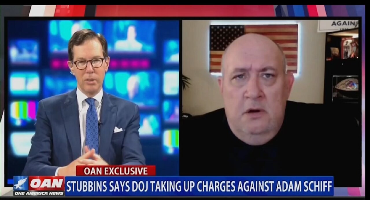 STUBBINS SAYS DOJ TAKING UP CHARGES AGAINST ADAM SCHIFF