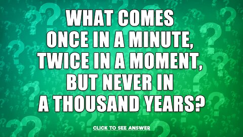 Do you know the answer to this riddle?