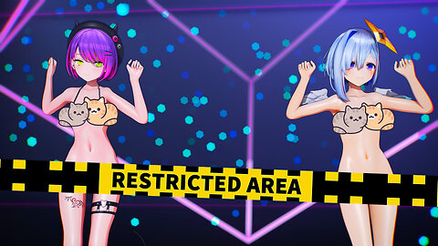 【MMD ホロライブ 4K/60fps】《Tokoyami Towa (常闇トワ) Amane Kanata (天音かなた)》~《Turing Love (チューリングラブ)》