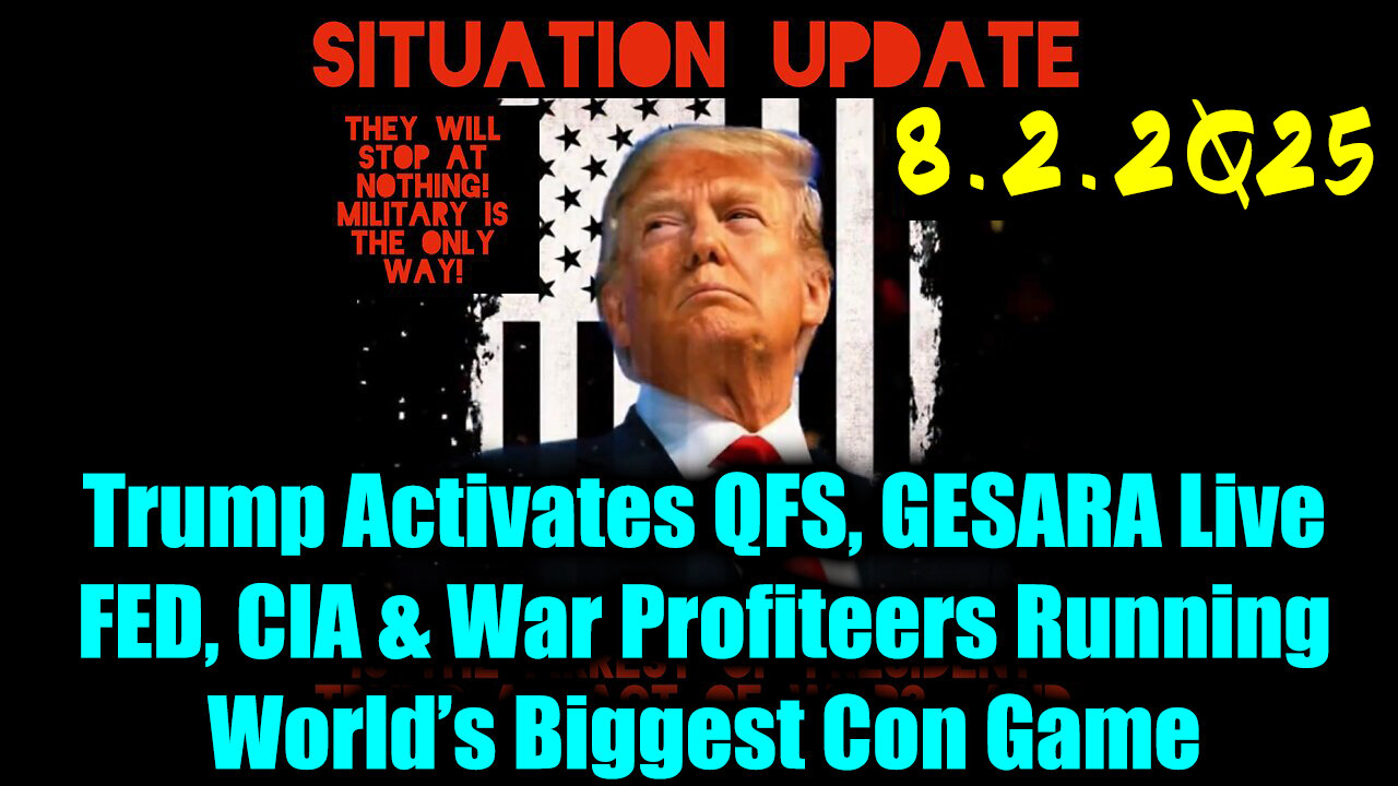 SIU. 8-2-25-FED, CIA & War Profiteers Running World’s Biggest Con Game