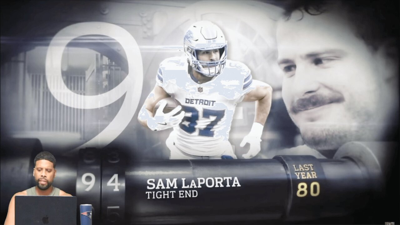 CHANNELADRIANTV Reacts | NFL Top 100 Players Of The 2024-2025 Season #94|TE Sam LaPorta